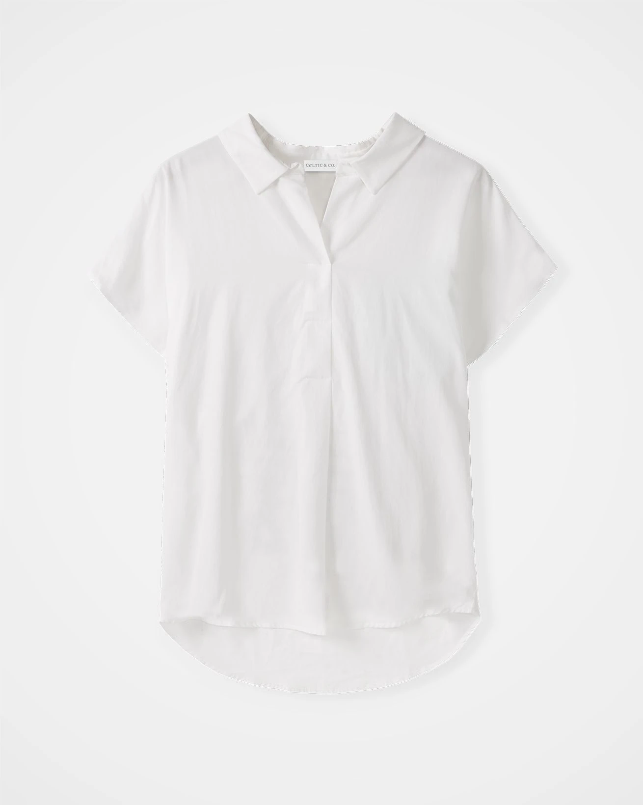 Linen Blend Grown On Short Sleeve Relaxed Blouse 6 Linen Blend Grown On Short Sleeve Relaxed Blouse - Image 4
