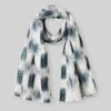 Printed Lightweight Linen Blend Scarf 2 Printed Lightweight Linen Blend Scarf -Celtic & Co 189099