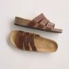 Triple Strap Low Wedge Mules -Celtic & Co 190211