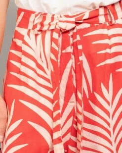 Linen Self Tie Wide Leg Pants -Celtic & Co 190262