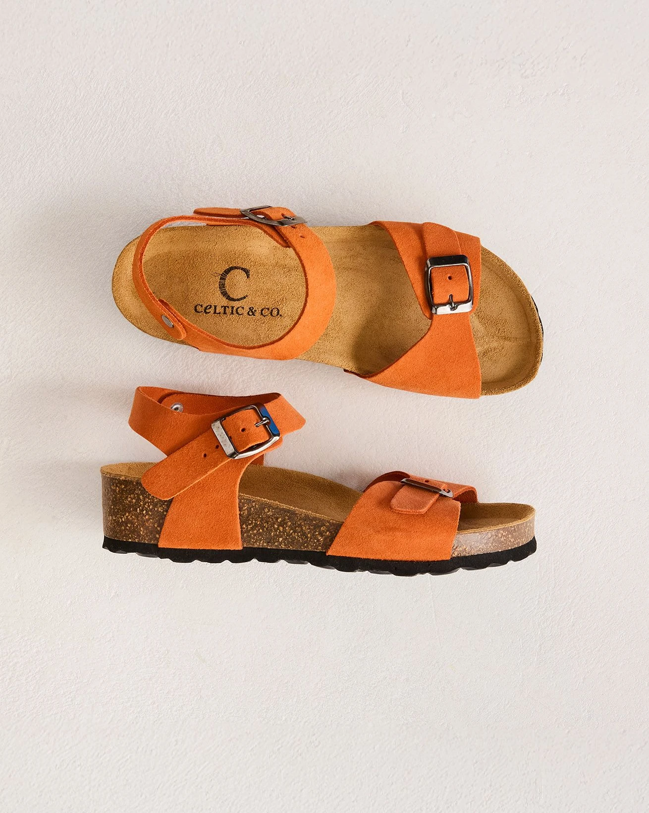 Low Wedge Double Buckle Sandals 3 Low Wedge Double Buckle Sandals