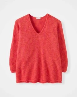 Alpaca / Merino V Neck Sweater -Celtic & Co 190630