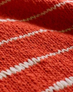 Linen Blend Drop Stitch Breton Sweater -Celtic & Co 191292