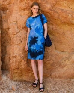 Organic Cotton Collared Knee Length Dress