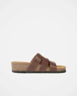 Triple Strap Low Wedge Mules 11 Triple Strap Low Wedge Mules -Celtic & Co 195612