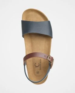 Low Wedge Ankle Strap Sandals -Celtic & Co 195615