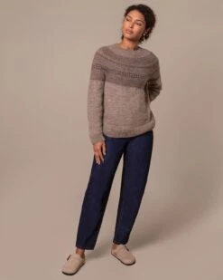 British Wool Yoke Pattern Sweater 15 British Wool Yoke Pattern Sweater -Celtic & Co 196543