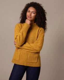 Flecked Patch Pocket Sweater 9 Flecked Patch Pocket Sweater -Celtic & Co 196702