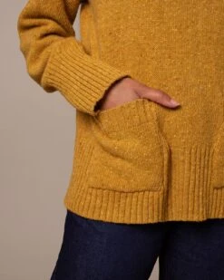 Flecked Patch Pocket Sweater 10 Flecked Patch Pocket Sweater -Celtic & Co 196704