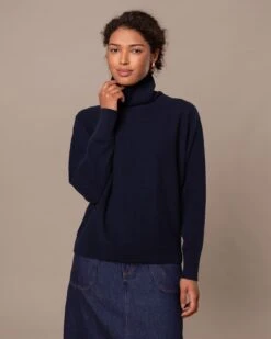 Lambswool Roll Neck Dolman Sweater -Celtic & Co 196820