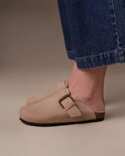 Shearling Lined Strap Detail Clogs 15 Shearling Lined Strap Detail Clogs -Celtic & Co 196922