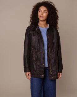 Waxed Cotton Zip Through Jacket -Celtic & Co 196948