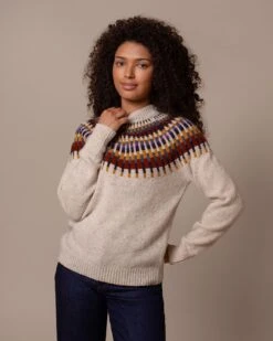 Donegal Stitch Yoke Jumper -Celtic & Co 196959