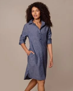 Textured Knee Length Dress -Celtic & Co 197022