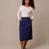 Denim A Line Midi Skirt 1 Denim A Line Midi Skirt -Celtic & Co 197030