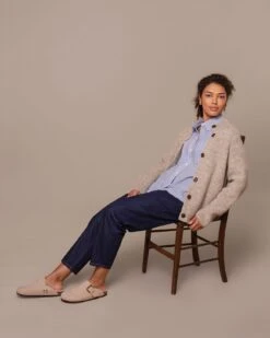 British Wool Moss Stitch Cardigan 11 British Wool Moss Stitch Cardigan -Celtic & Co 197083