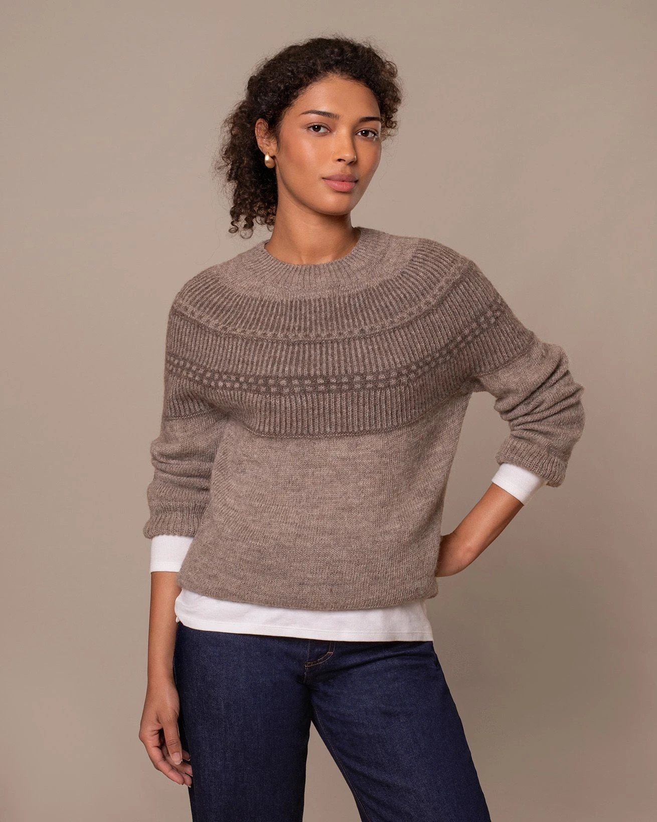 British Wool Yoke Pattern Sweater 5 British Wool Yoke Pattern Sweater - Image 3