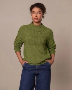 Textured Yoke Sweater 17 Textured Yoke Sweater -Celtic & Co 197162 1