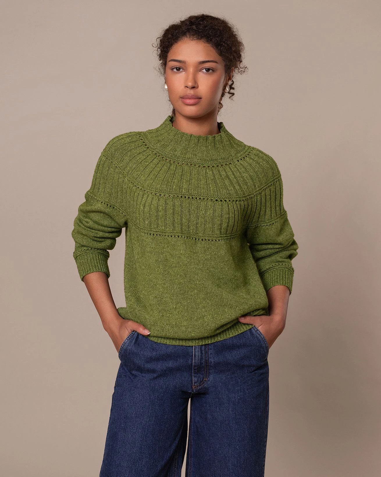 Textured Yoke Sweater 9 Textured Yoke Sweater - Image 7