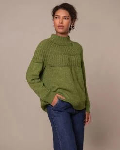 Textured Yoke Sweater 15 Textured Yoke Sweater -Celtic & Co 197165