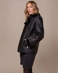 Boyfriend Aviator Shearling Jacket -Celtic & Co 197304 1