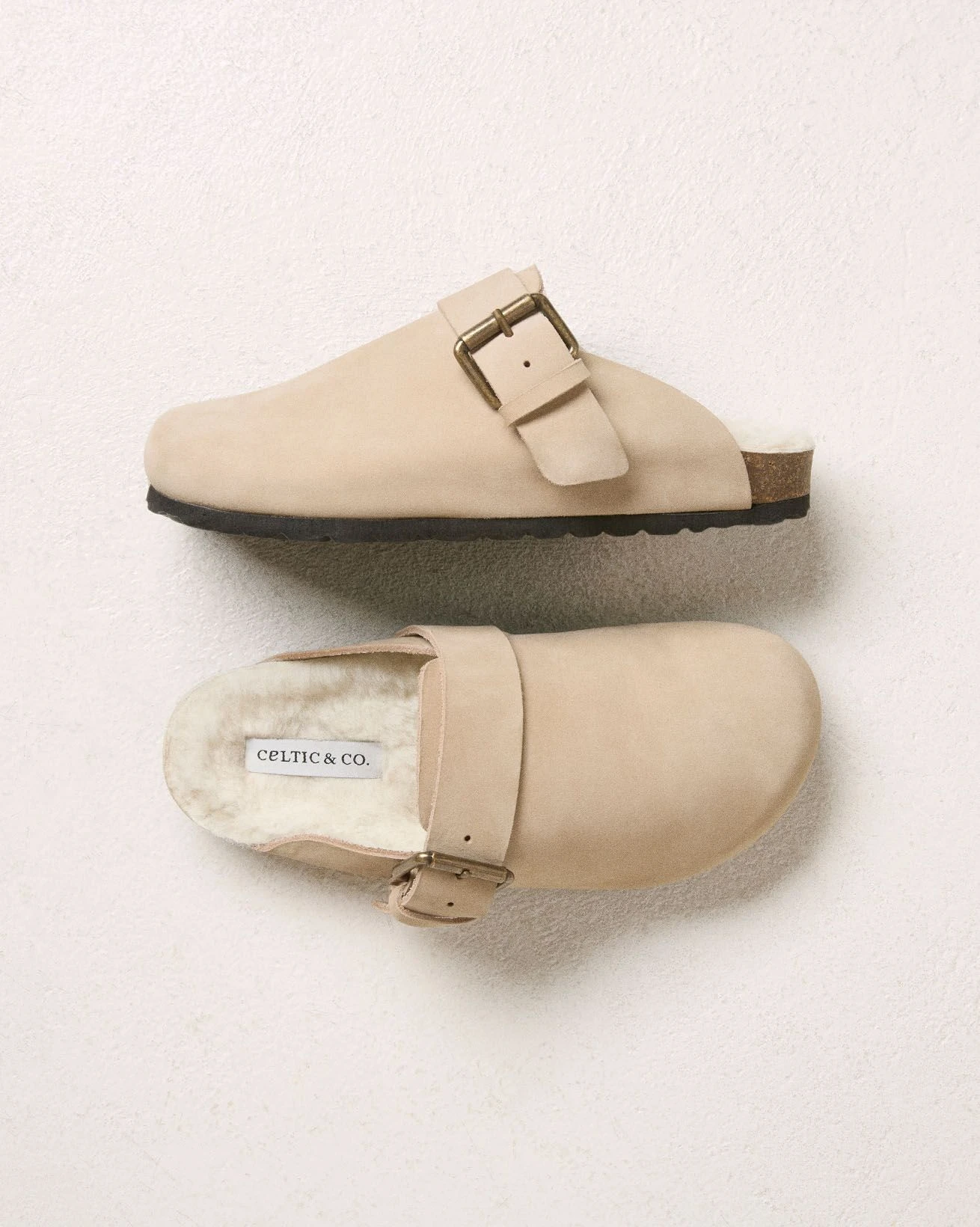 Shearling Lined Strap Detail Clogs 3 Shearling Lined Strap Detail Clogs