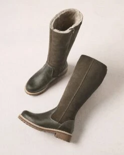 Waterproof Shearling Lined Tall Boots -Celtic & Co 197602