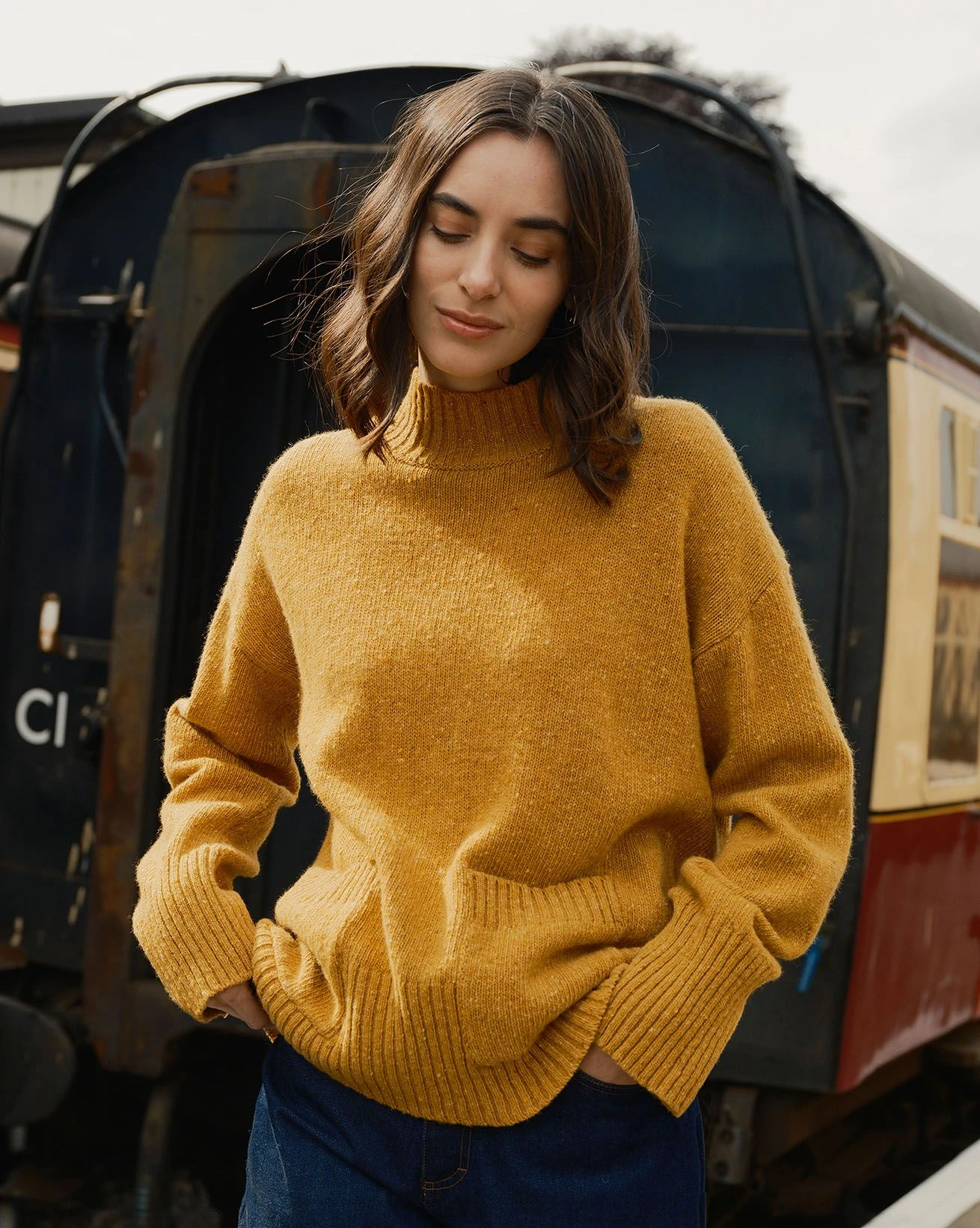 Flecked Patch Pocket Sweater 3 Flecked Patch Pocket Sweater