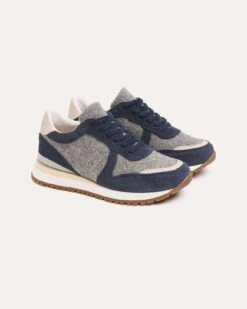 Wool Panel Sneakers -Celtic & Co 197870