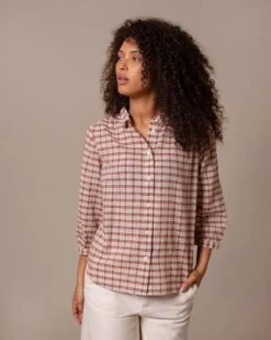 Peter Pan Collar Textured Blouse -Celtic & Co 199218