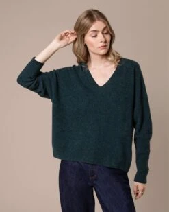 Lambswool Slouchy V Neck Sweater 14 Lambswool Slouchy V Neck Sweater -Celtic & Co 199941