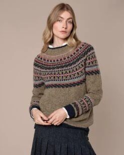 Donegal Fair Isle Yoke Sweater -Celtic & Co 199961