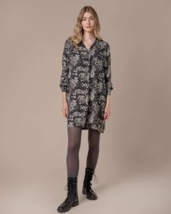 Pleat Detail Knee Length Dress -Celtic & Co 200121