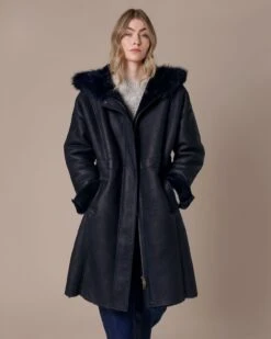 Drawcord Detail Hooded Coat -Celtic & Co 200144