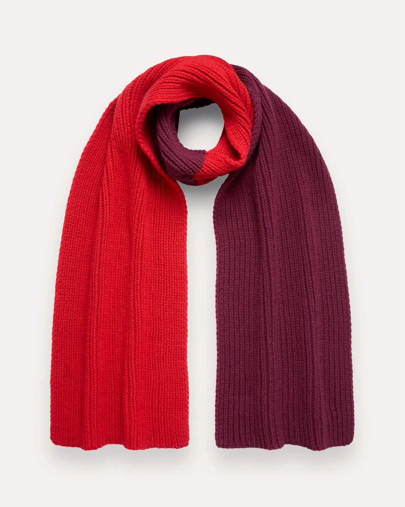 Lambswool Colourblock Scarf 3 Lambswool Colourblock Scarf