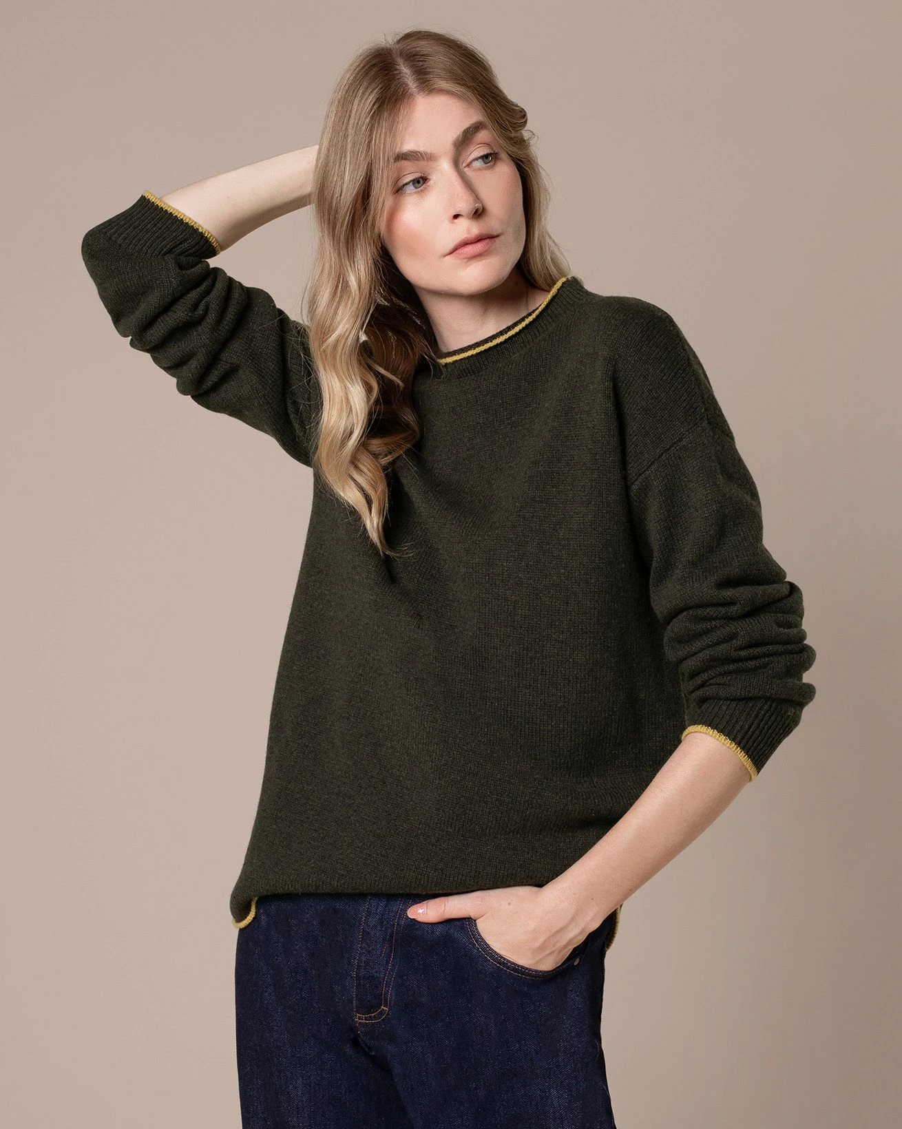 Felted Funnel Neck Sweater 3 Felted Funnel Neck Sweater