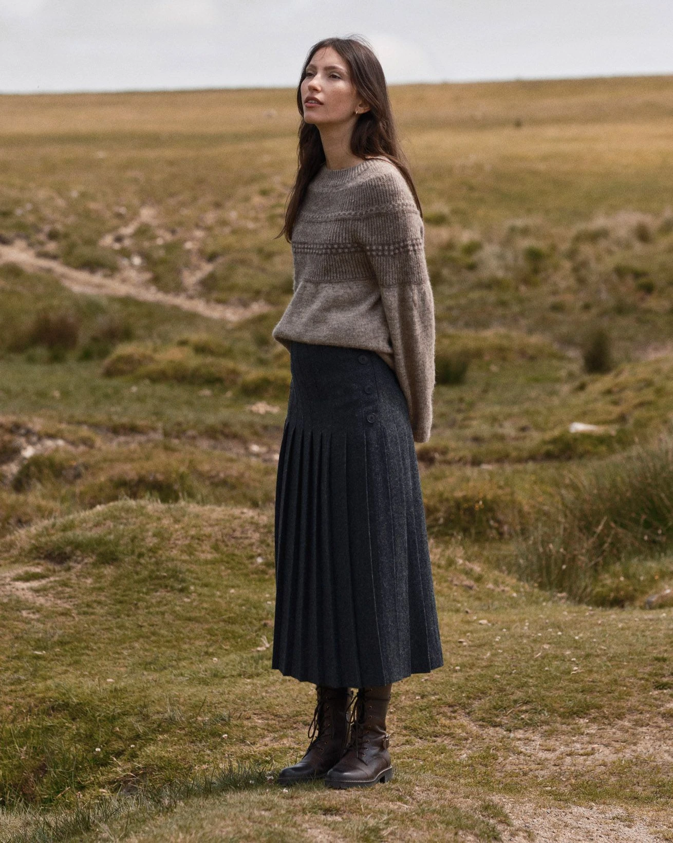 British Wool Yoke Pattern Sweater 4 British Wool Yoke Pattern Sweater - Image 2