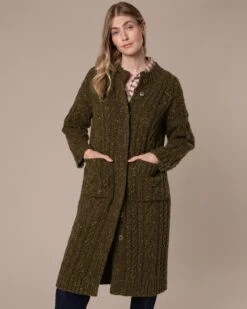 Kilcarra Tweed Coatigan -Celtic & Co 203980