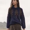 Botanical Yoke Sweater -Celtic & Co 204002