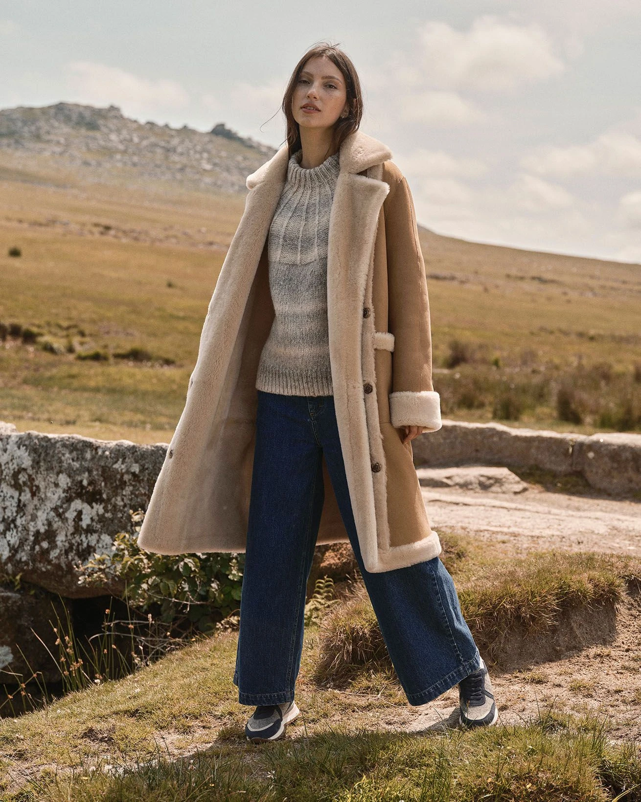 Exposed Wool Detail Coat 3 Exposed Wool Detail Coat