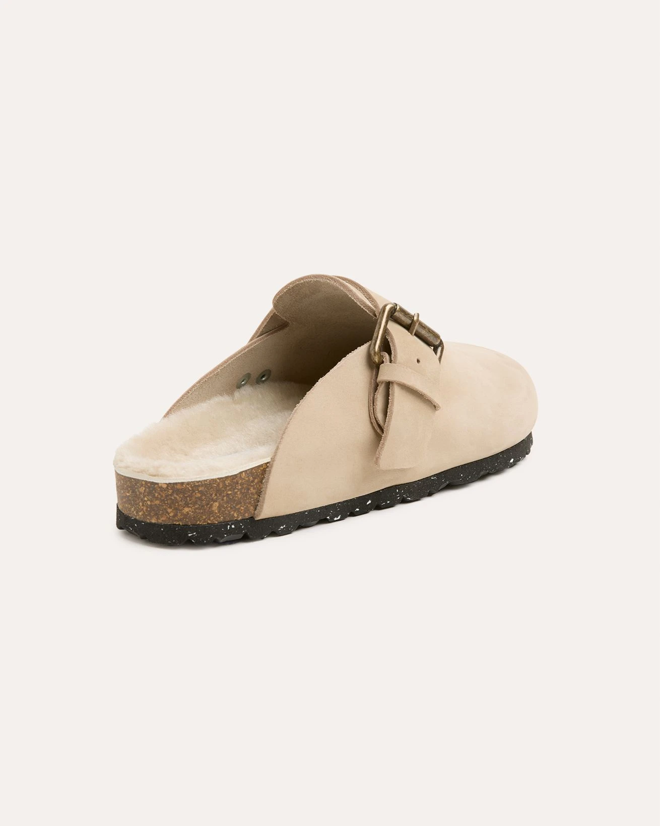 Shearling Lined Strap Detail Clogs 5 Shearling Lined Strap Detail Clogs - Image 3
