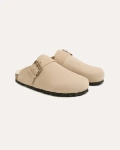 Shearling Lined Strap Detail Clogs 13 Shearling Lined Strap Detail Clogs -Celtic & Co 204226