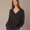 Supersoft Slouch V Neck Sweater 2 Supersoft Slouch V Neck Sweater -Celtic & Co 204634