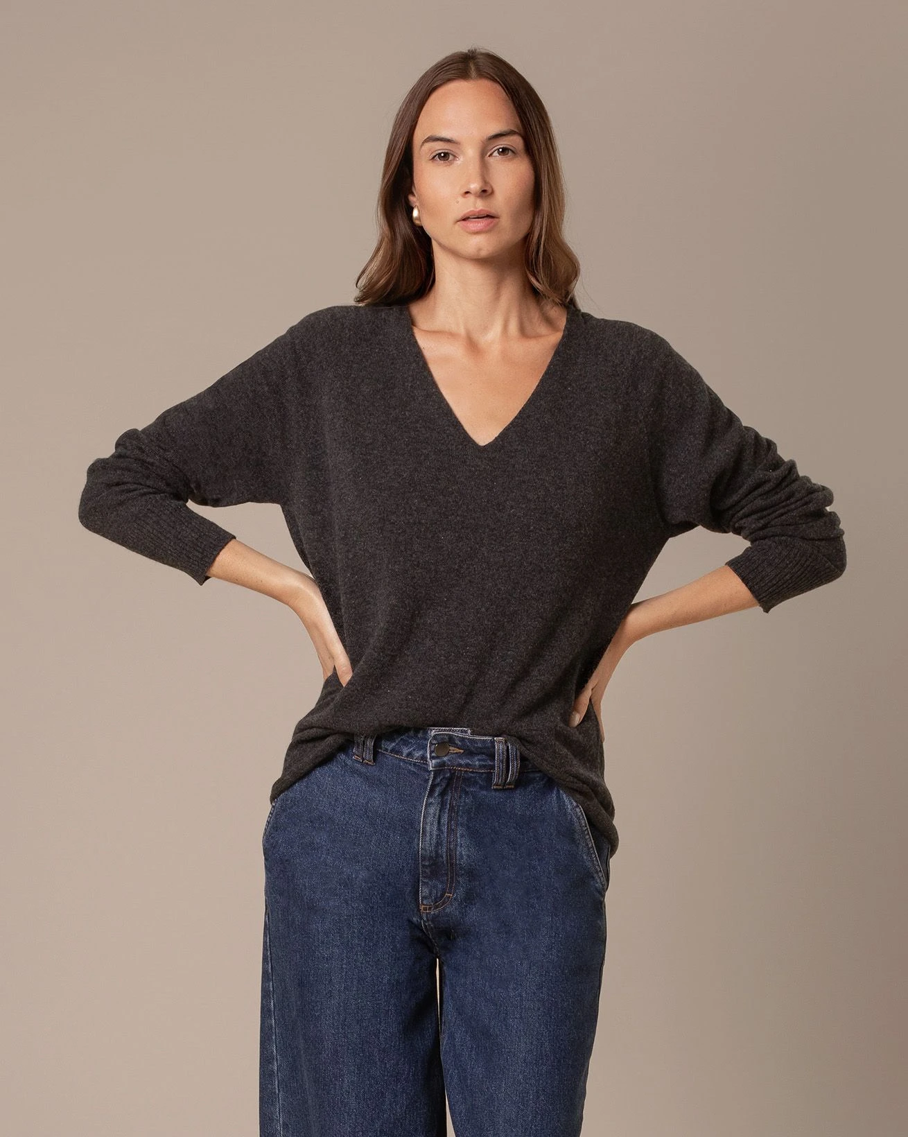 Supersoft Slouch V Neck Sweater 4 Supersoft Slouch V Neck Sweater - Image 2