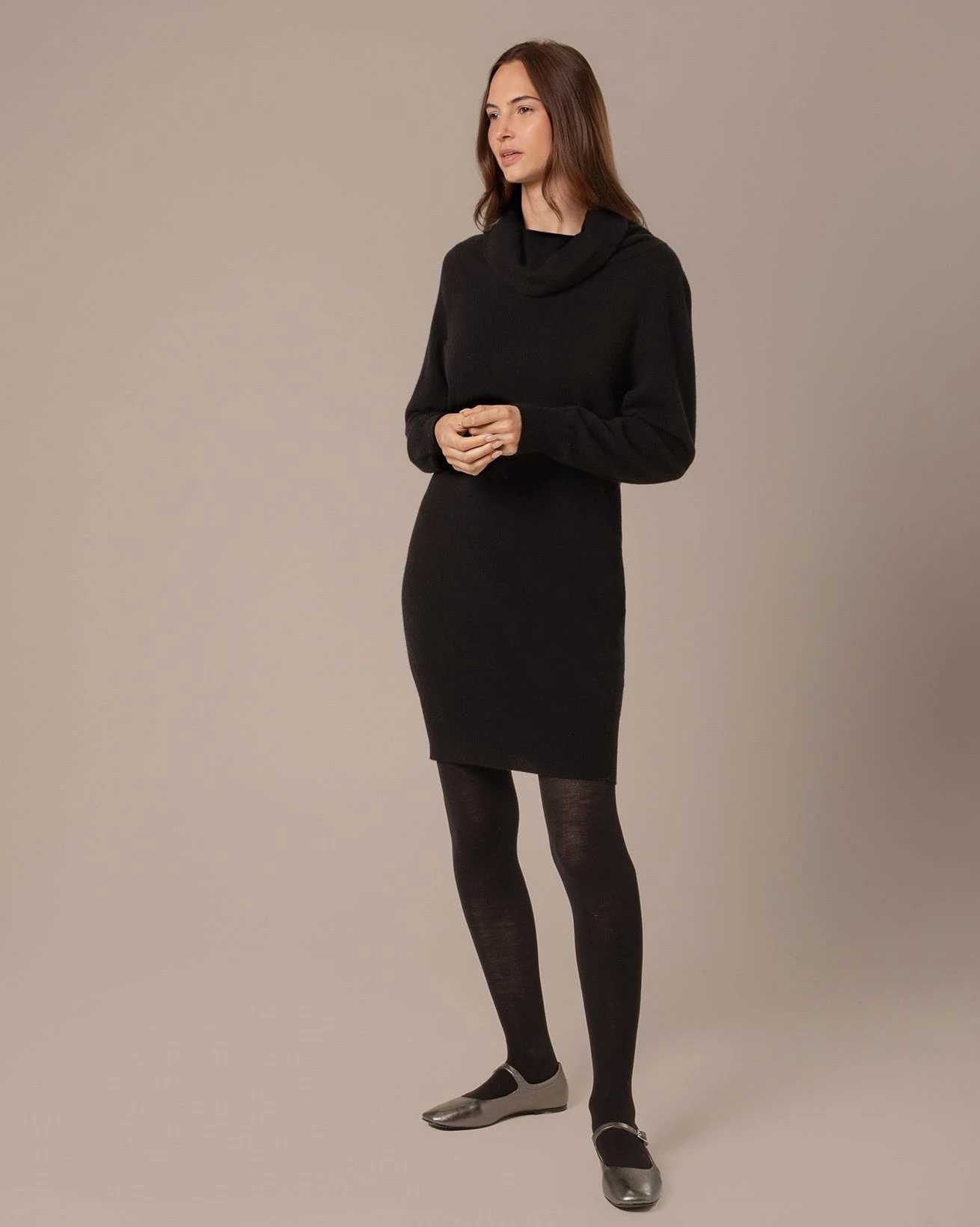 Lambswool Slouch Cowl Neck Dress 4 Lambswool Slouch Cowl Neck Dress - Image 2