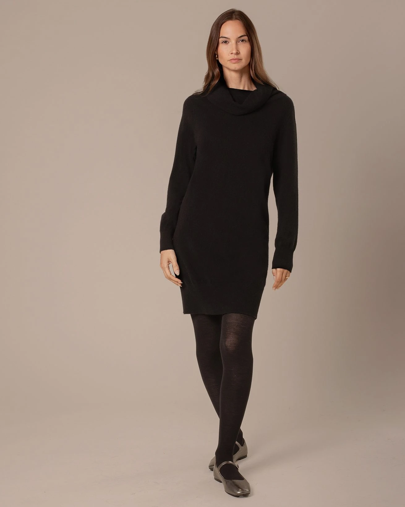 Lambswool Slouch Cowl Neck Dress 3 Lambswool Slouch Cowl Neck Dress