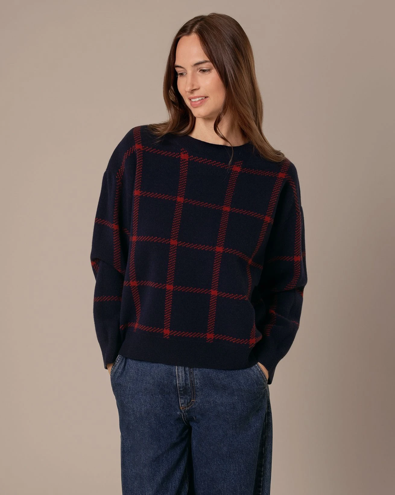 Check Sweater 3 Check Sweater - Image 2