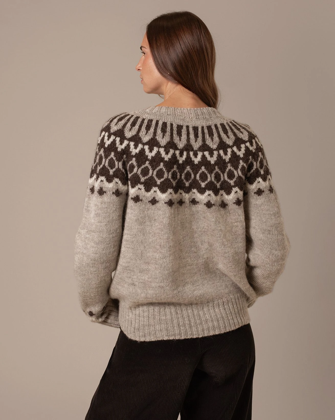 British Wool Chevron Yoke Cardigan 7 British Wool Chevron Yoke Cardigan - Image 5