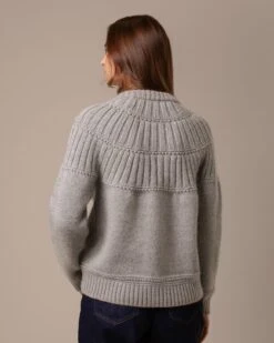 Lofty Textured Yoke Cardigan 12 Lofty Textured Yoke Cardigan -Celtic & Co 204765