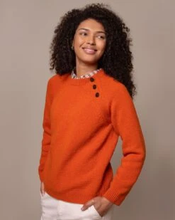 Button Neck Sweater 18 Button Neck Sweater -Celtic & Co 204919